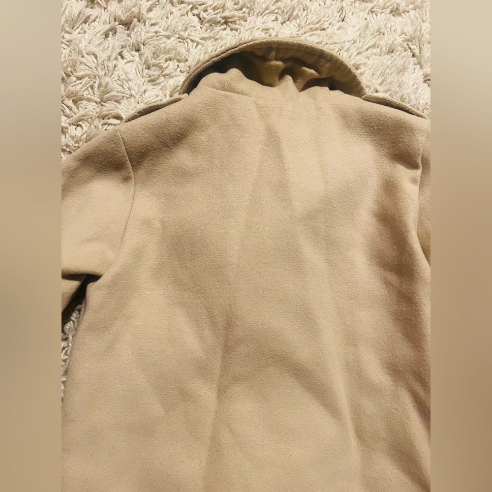 FAO partially wool 12 mos tan winter coat in good condition! - Picture 3 of 6